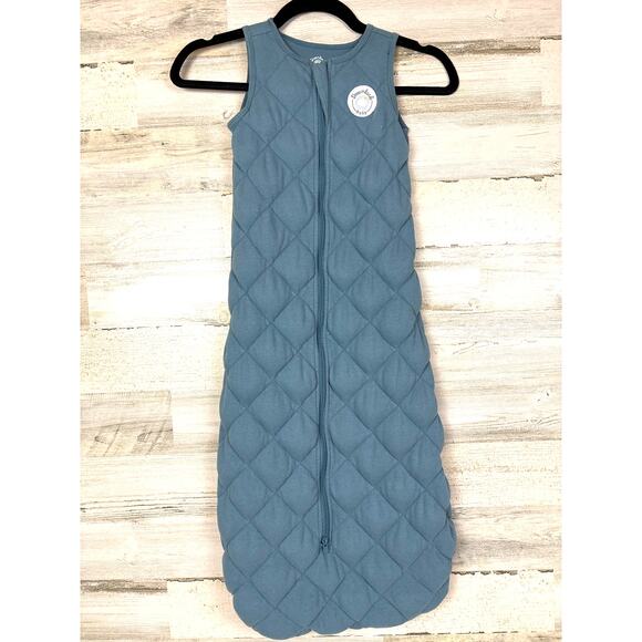 Dreamland Baby XL 24-36 Month Blue Organic Cotton Weighted Toddler Sleep Sack - Picture 3 of 8